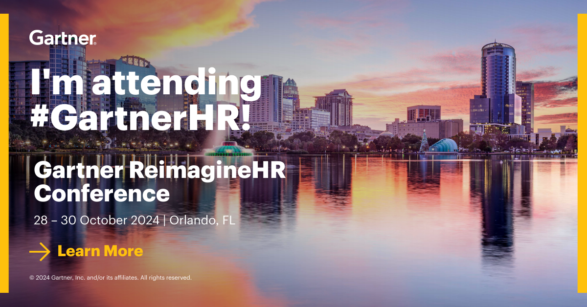 Register Gartner ReimagineHR Conference October 28 30